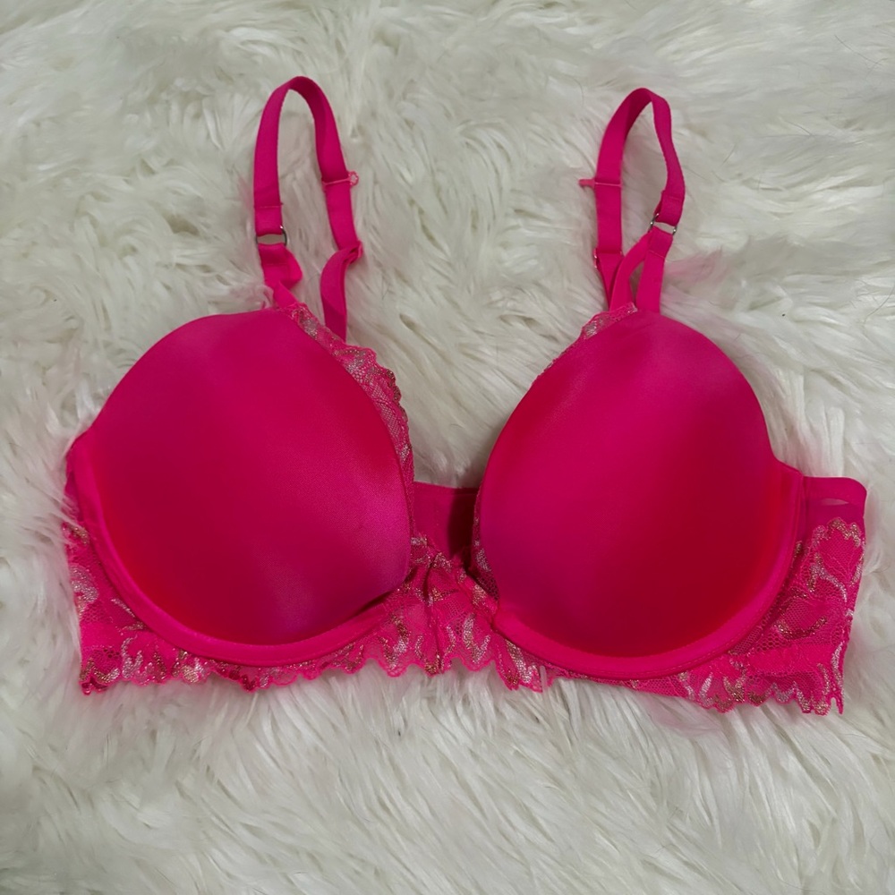 La Senza beyond sexy ultimate punch‎ pink lace bra size 36C